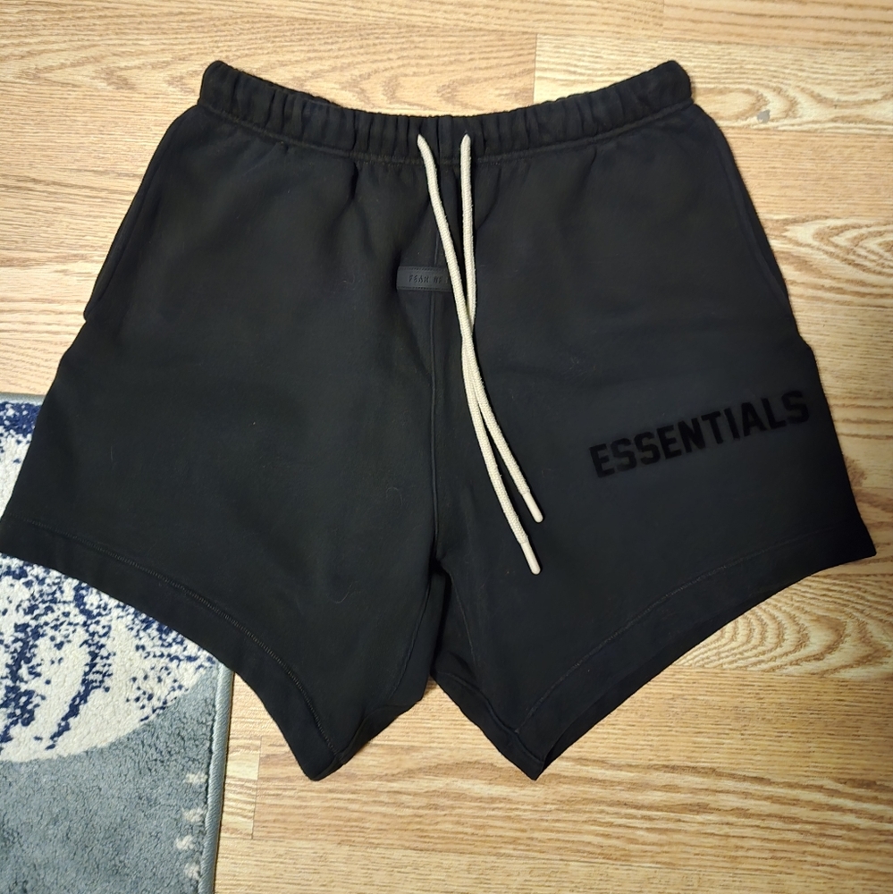 Essentials Jet Black Shorts
